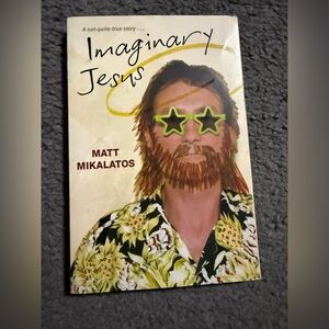 Imaginary Jesus Book with Star Glasses Cover paperback